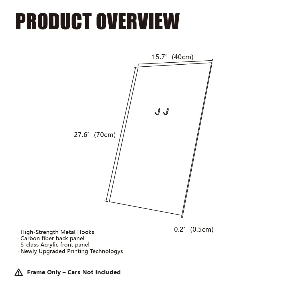 LEGO™ Frame for Technic™ Displayed in a FLOATING Style