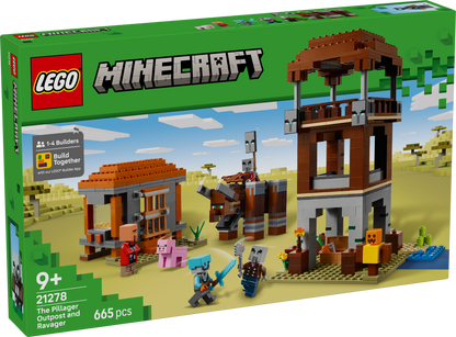 LEGO® Minecraft 21278 Ein Verwüster am Plünderer-Außenposten