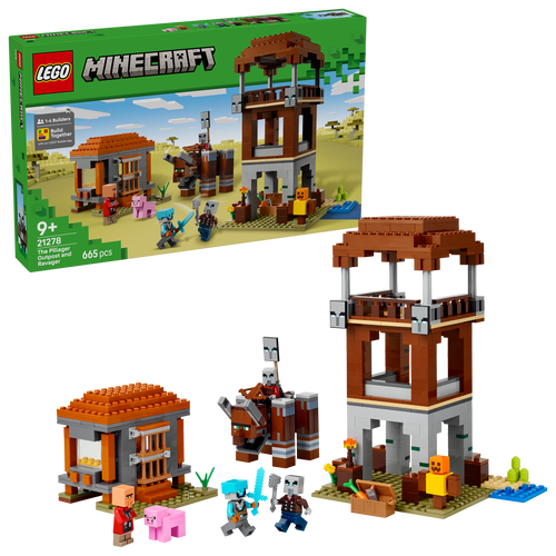 LEGO® Minecraft 21278 Ein Verwüster am Plünderer-Außenposten
