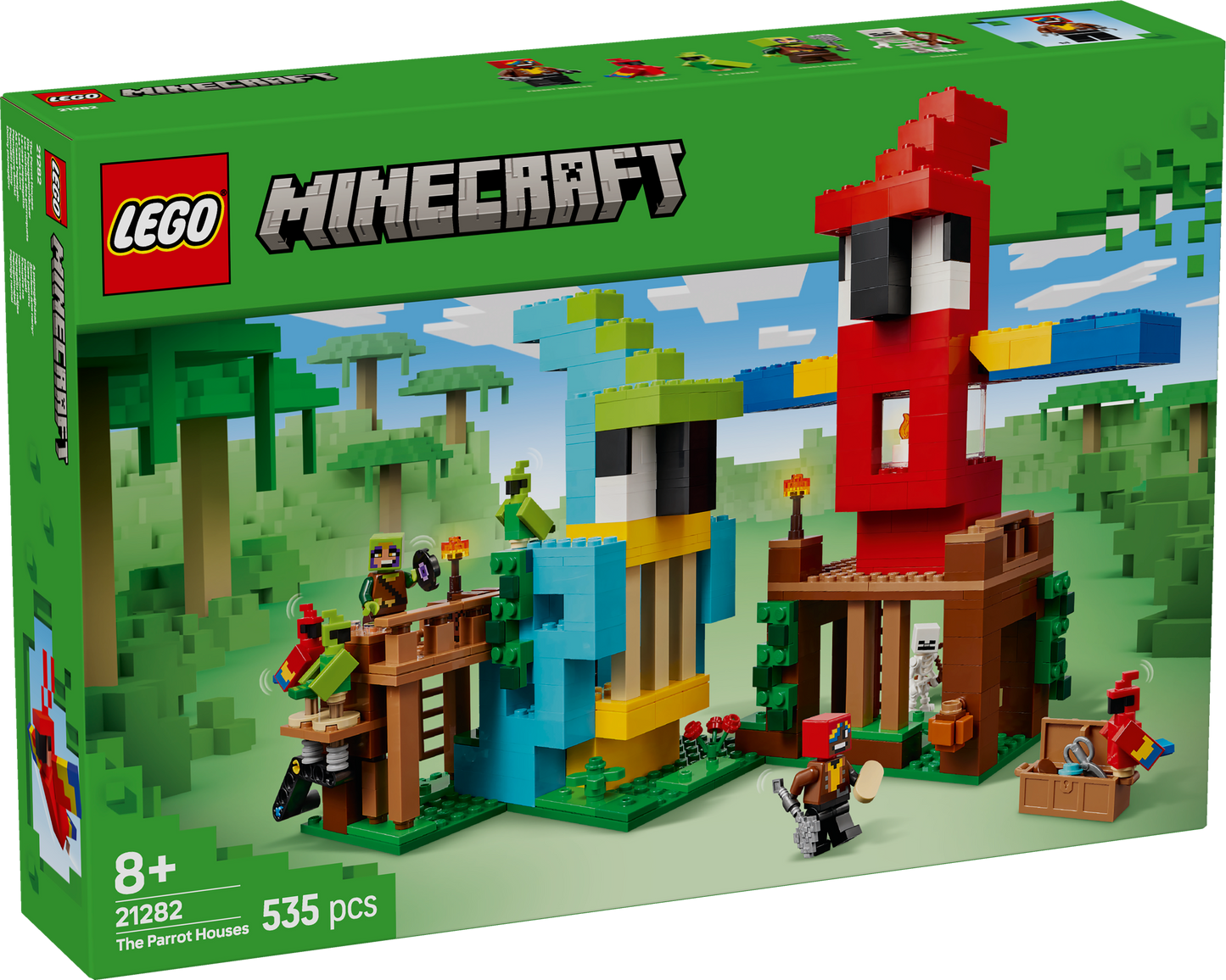 LEGO® Minecraft 21282 Die Papageienhäuser