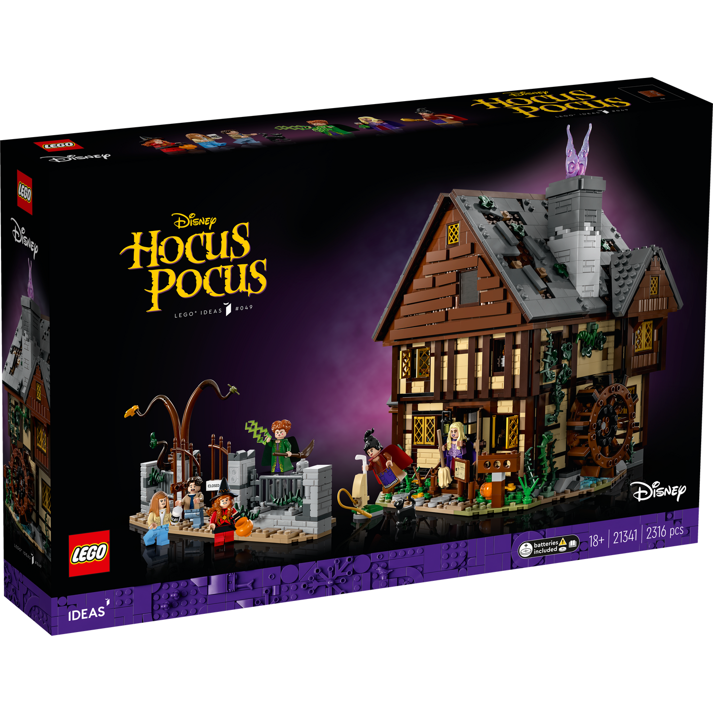 21341 LEGO® Ideas Disney Hocus Pocus: The Sanderson Sisters' Cottage