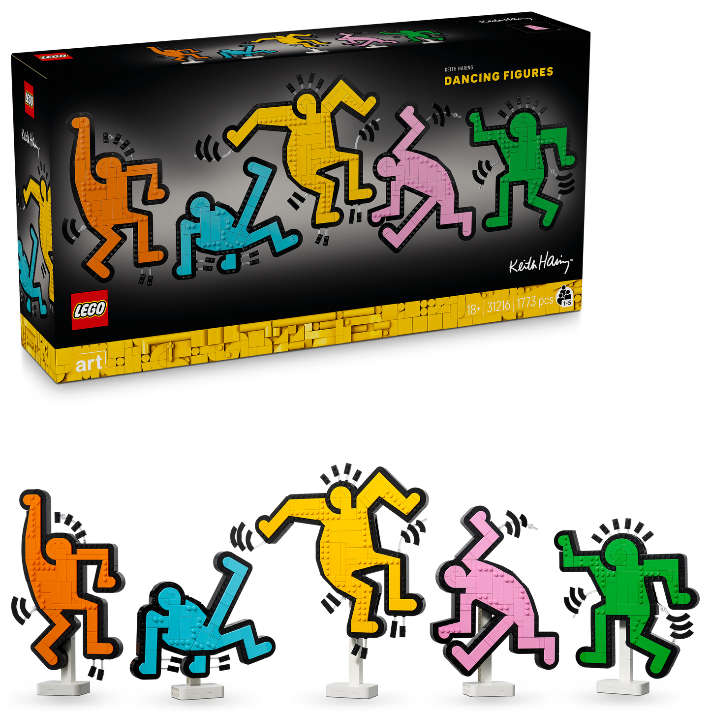 LEGO® Art 31216 Keith Haring – Tanzende Figuren