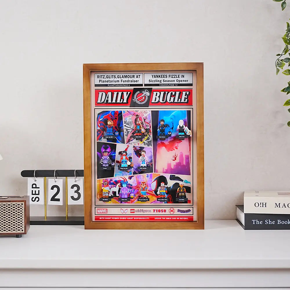 LEGO™  wooden Show Case for Spider-Man: Across the Spider-Verse Minifigures Plus (71050)