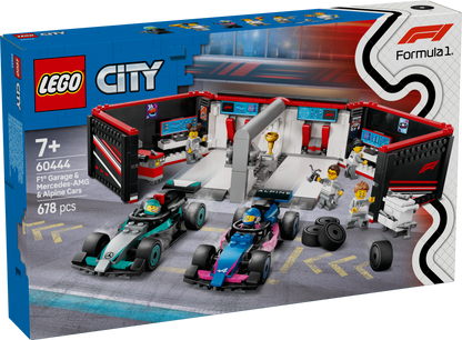 LEGO® City 60444 F1® Garage mit Mercedes-AMG & Alpine Rennautos