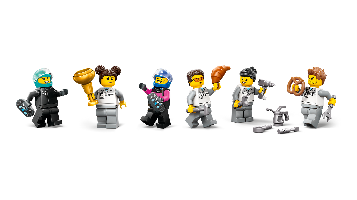 LEGO® City 60444 F1® Garage mit Mercedes-AMG & Alpine Rennautos