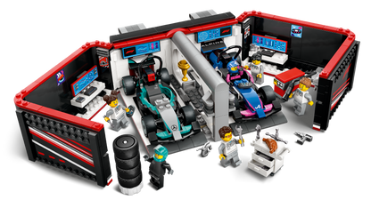 LEGO® City 60444 F1® Garage mit Mercedes-AMG & Alpine Rennautos