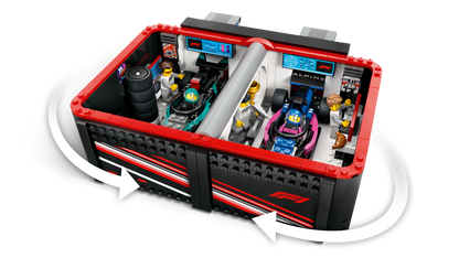LEGO® City 60444 F1® Garage mit Mercedes-AMG & Alpine Rennautos