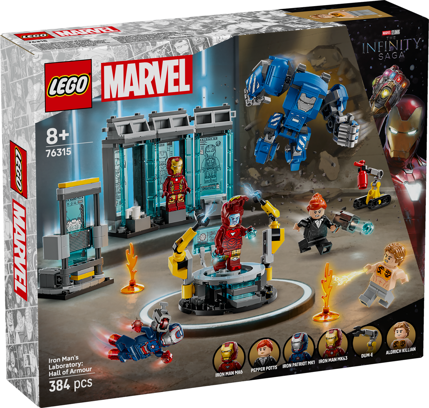 76315 Iron Man's Laboratory: Hall of Armour