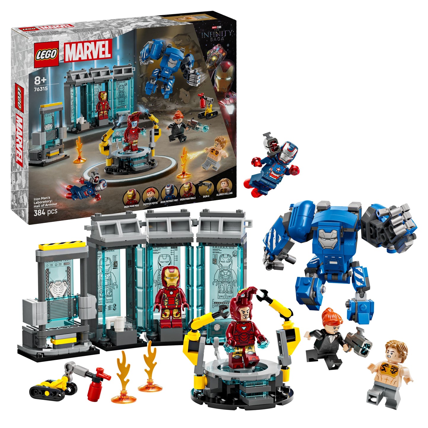 76315 Iron Man's Laboratory: Hall of Armour