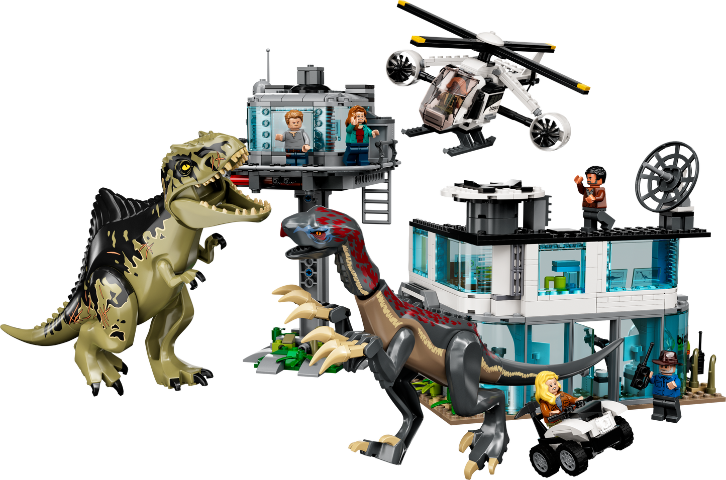 76949 Giganotosaurus and Therizinosaurus Attack