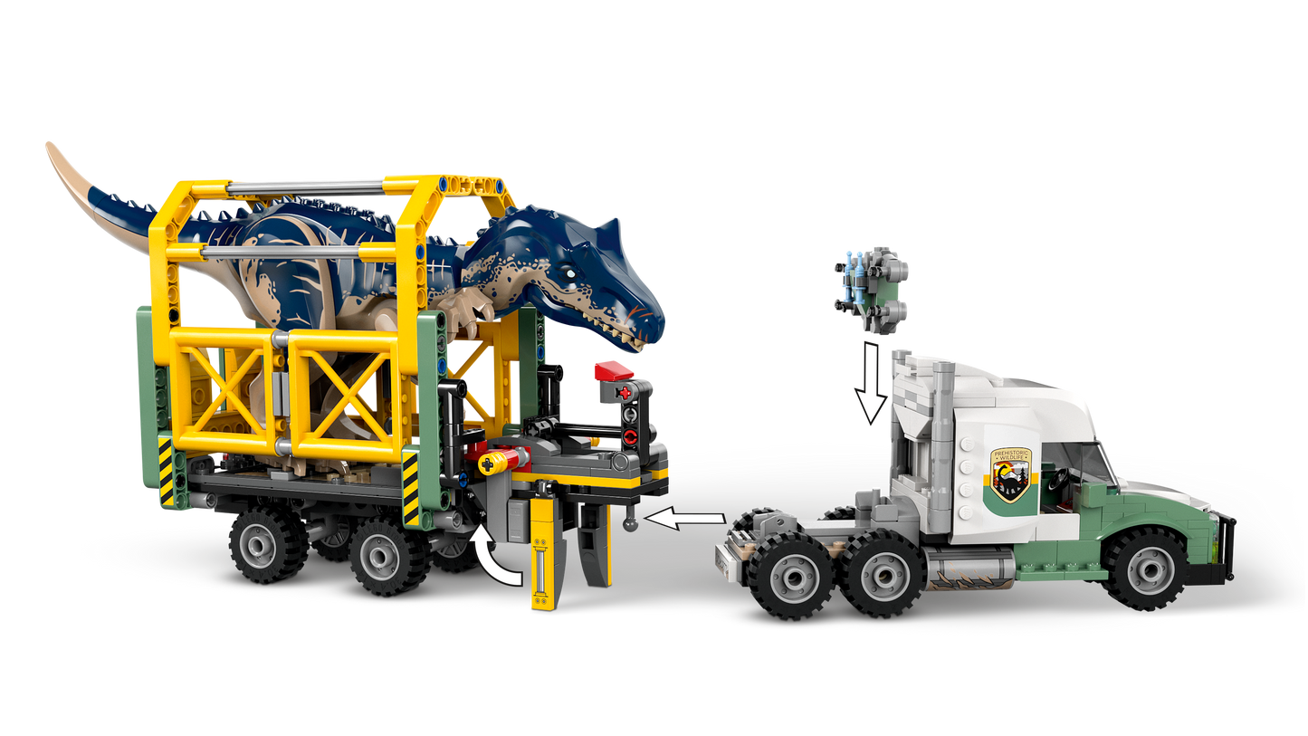 LEGO® Jurassic World 76966 Dinosaurier-Missionen: Allosaurus-Transporter