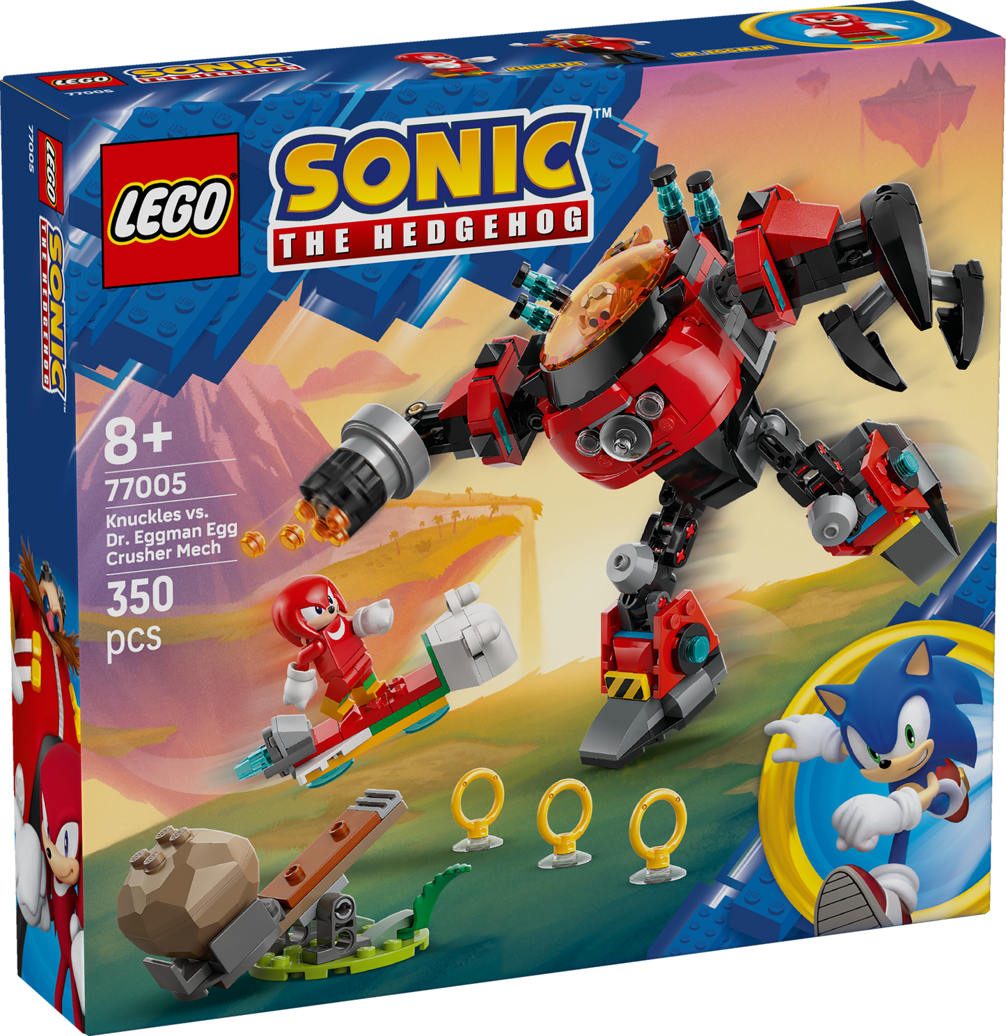 77005 Knuckles Vs. Dr Eggman Egg Crusher Mech